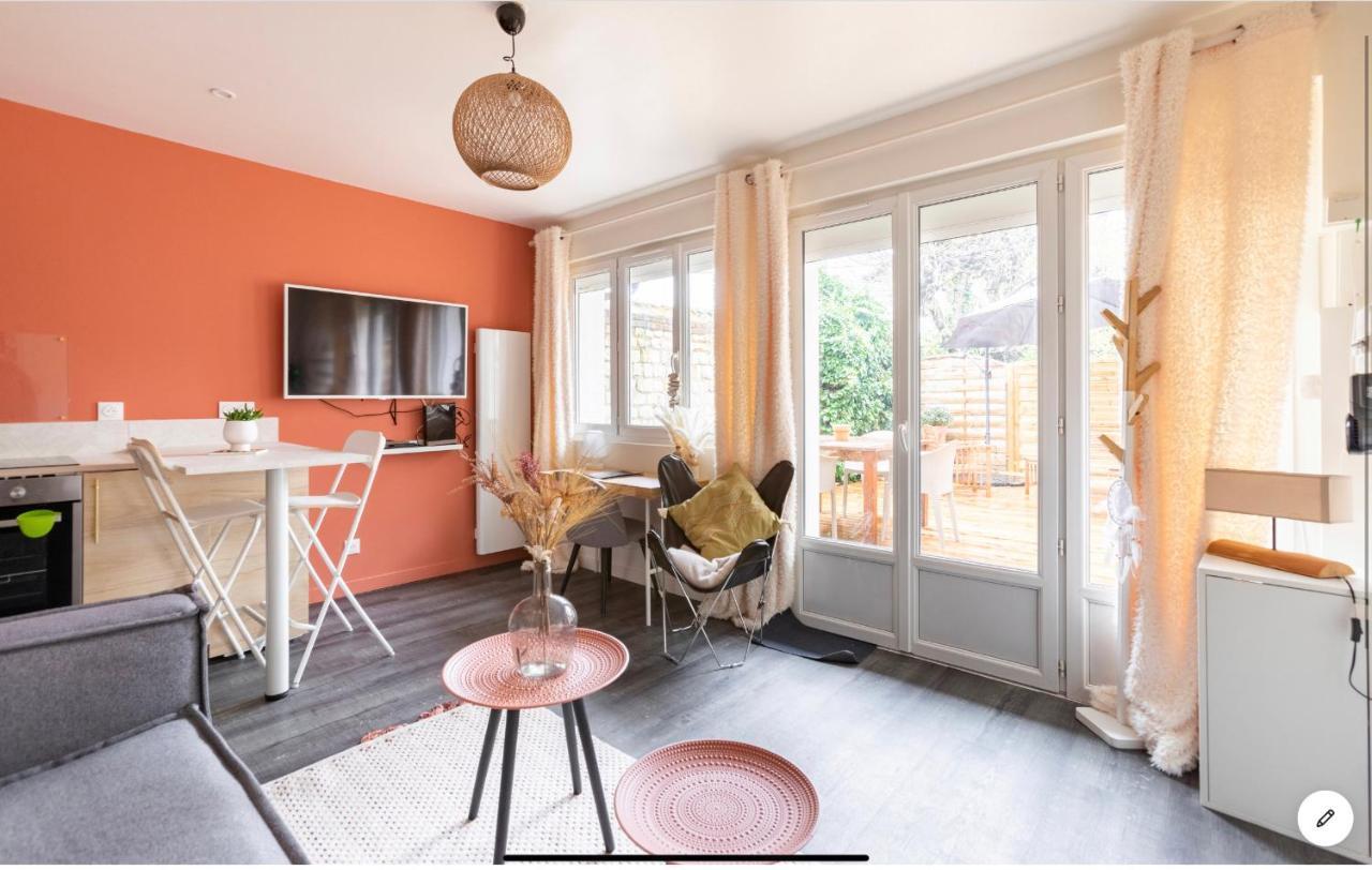 Le 102, Maison Avec Terrasse Et Parking Gare De Rouen Ngoại thất bức ảnh